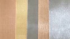 Metal woven mesh samples are made of 5 different materials.