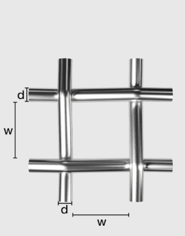 Квадратное переплетение проволочной ткани ширина, диаметр и схема расчета открытой площади