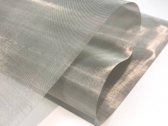 A roll of stainless steel shielding mesh.